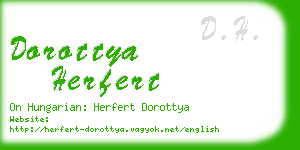 dorottya herfert business card